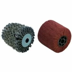 2 Brosses (métal Torsadé Pour Meuler, Fibre Synthétique Pour Polir) Pour Renovateur REX 120C, REX 200, REX-H200 FARTOOLS