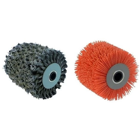 2 Brosses (métal Torsadé Pour Meuleur, Nylon Abrasif Pour Nettoyer) Pour Renovateur REX 120C, REX 200, REX-H200 FARTOOLS 1 2 Brosses (métal Torsadé Pour Meuleur, Nylon Abrasif Pour Nettoyer) Pour Renovateur REX 120C, REX 200, REX-H200 FARTOOLS