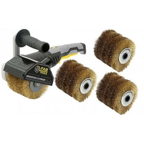FARTOOLS Rénovateur REX120C 1300W, Avec 4 Brosses Fil Laitonné 0,3 Mm FAR TOOLS 1 FARTOOLS Rénovateur REX120C 1300W, Avec 4 Brosses Fil Laitonné 0,3 Mm FAR TOOLS