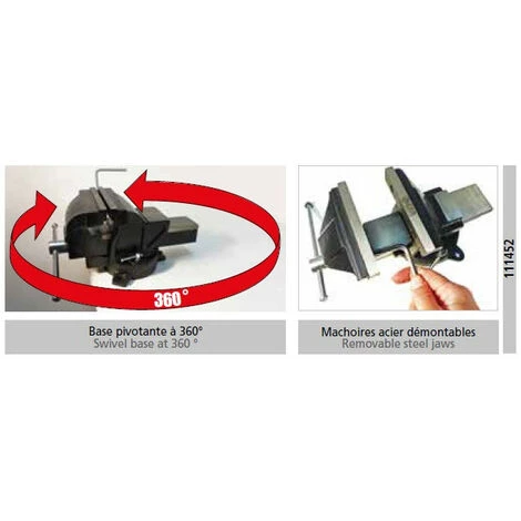 Fartools - Etau D'établi En Fonte à Base Rotative 150 Mm - ETO 150 2 Fartools - Etau D'établi En Fonte à Base Rotative 150 Mm - ETO 150 – Image 2