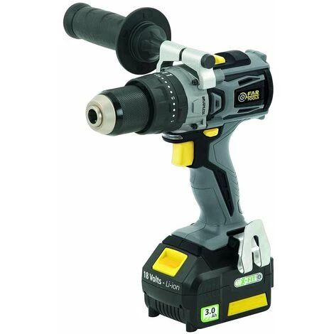 Fartools - Perceuse Visseuse Sans Fil Brushless 18 V Li-ion 2x 3.0 Ah Couple 48 Nm - XFB-IMPACT 2 Fartools - Perceuse Visseuse Sans Fil Brushless 18 V Li-ion 2x 3.0 Ah Couple 48 Nm - XFB-IMPACT