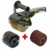 FARTOOLS Pack 615127 : Rénovateur REX120C + Brosse Nylon Et Lanieres - Spécial Bois, Métal Et Pierre - Surfaces Planes Ou Com…