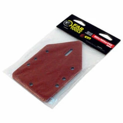 FARTOOLS Patins Abrasifs Delta Auto-agrippants 80 X 105 X 110 Mm Grain 2x40, 2x80 Et 2x120 - Lot De 6