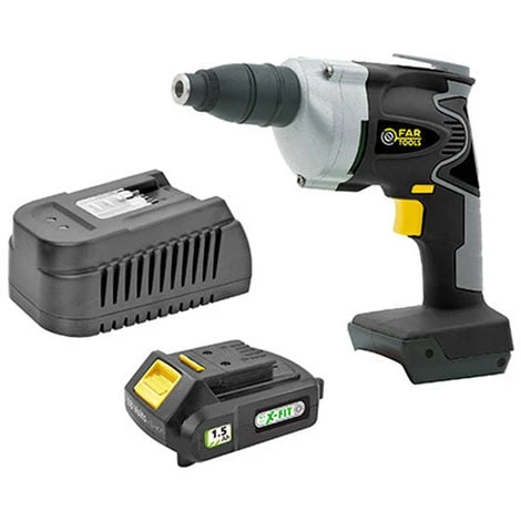 FARTOOLS Visseuse à Plaque De Plâtre Sans Fil KIT XF-PLASTER - 18 V 1,5 Ah Avec Chargeur 1 FARTOOLS Visseuse à Plaque De Plâtre Sans Fil KIT XF-PLASTER - 18 V 1,5 Ah Avec Chargeur