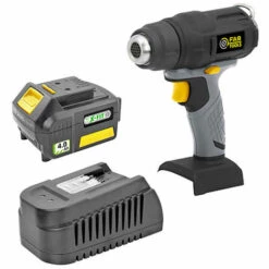 FARTOOLS Pistolet à Air Chaud 550° Sans Fil KIT XF-HEATERGUN - 18 V 4,0 Ah Avec Chargeur