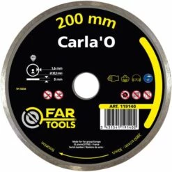 FARTOOLS Disque Diamant Far Tools :Carla'O HQ Cobalt: D.200X1.6X5MM,AL 30/25.4/22.2