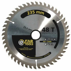 FARTOOLS Lame De Scie Circulaire Carbure D. 235 X 25,4 X 2,4 Mm 48 Dents